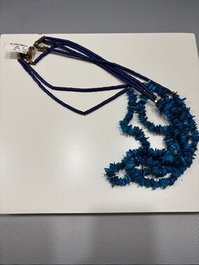 Neiman Marcus Blue Multi-Strand Beaded Necklace